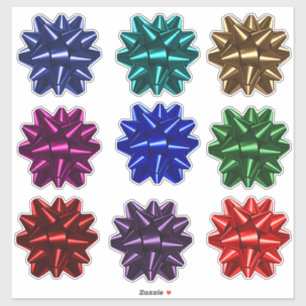 9 Crush Proof Geschenk Wrap Bows zum Versenden von Aufkleber
