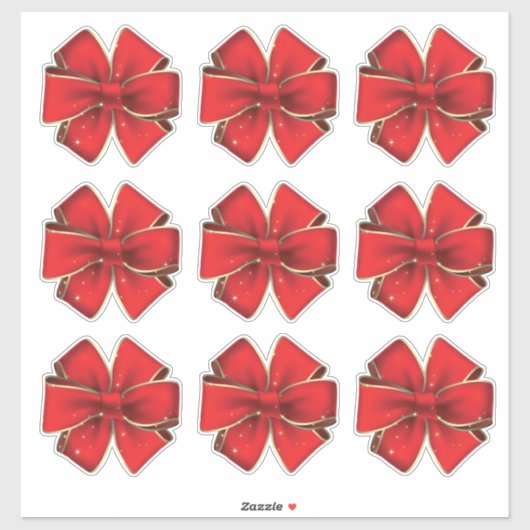 9 Crush Proof Gift Wrap Bows zum Verschicken von K Aufkleber (Blatt)