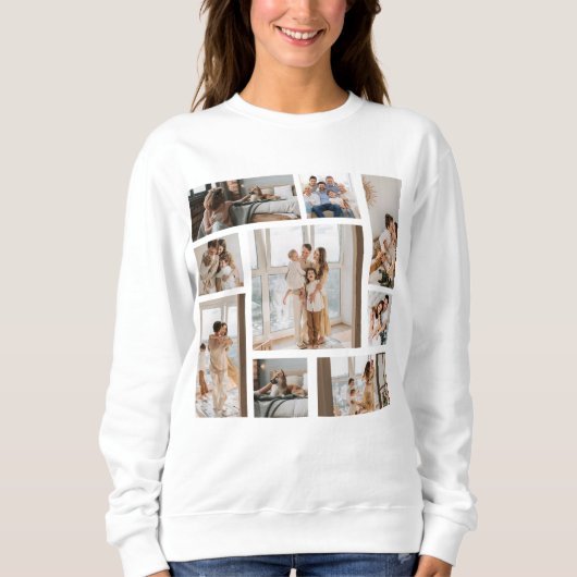9 Custom Foto Collage Hoodies & Sweatshirts (Vorderseite)