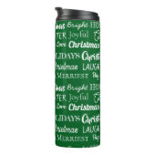 9 Custom Names Typography Christmas Thermosbecher (Nach rechts gedreht)