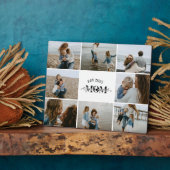 9 Custom Photo Collage Best Mom Ever  Fotoplatte (Seite)