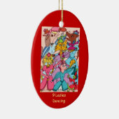 9 Damen-Tanzen Keramikornament (Rechts)