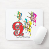 9 Damen-Tanzen Mousepad (Mit Mouse)