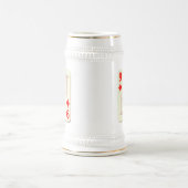 9 der Diamant-Spielkarte Bierglas (Mittel)