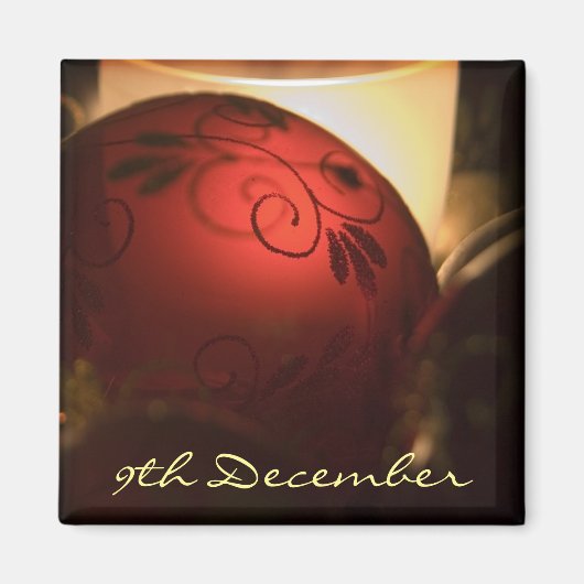9. Dezember ・ Bauble ・ Magnet (Vorne)