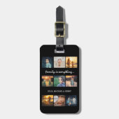 9 Die benutzerdefinierte Texfamilie für FotoCollag Gepäckanhänger (Vorderseite vertikal)