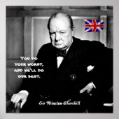 #9 - "Du machst dein Schlimmstes.." Poster (Vorne)