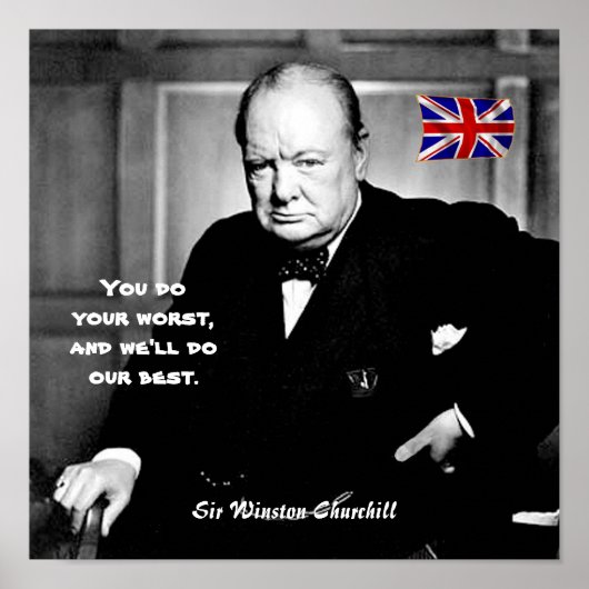 #9 - "Du machst dein Schlimmstes.." Poster (Vorne)