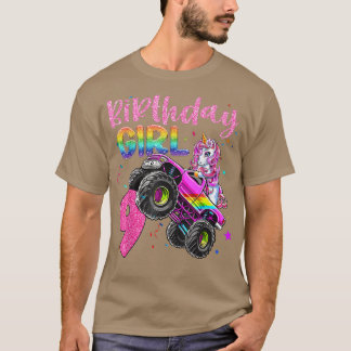 9. Einhorn Monster Truck Geburtstag Girls Racing L T-Shirt
