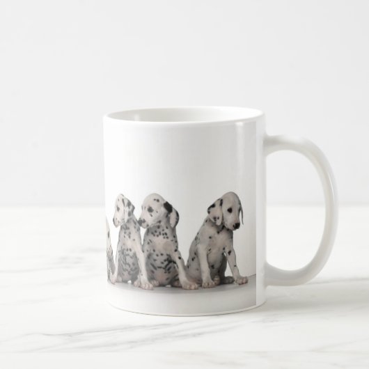 9 entzückende Dalmatiner-Welpen Kaffeetasse (Rechts)