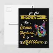 9 Es ist kein Hundehaar, es ist der deutsche Schäf Postkarte (Vorne/Hinten)