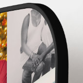 9 Family Photo Personalized Collage Pickleball Schläger (Linke Seite)