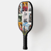 9 Family Photo Personalized Collage Pickleball Schläger (Links)