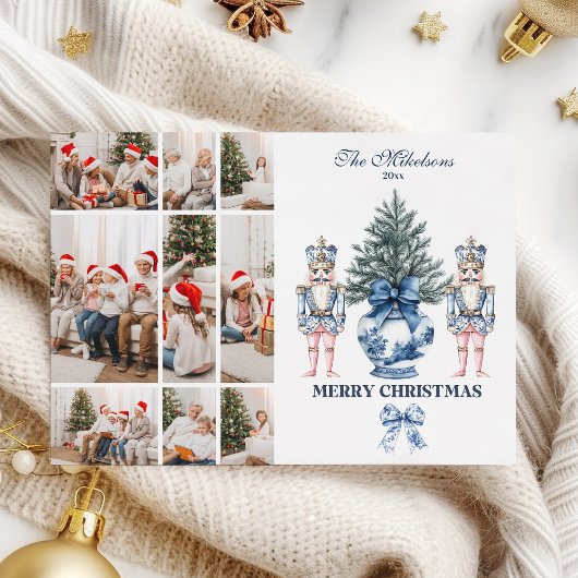 9 Foto Blue Chinoiserie Nutcracker Weihnachten