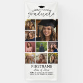 9 Foto Collage Abschluss Moderner Minimaler Weißer Banner (Vertikal)