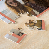9 Foto-Collage Minimalist - Optionaler Textüberzug Puzzle (Seite)
