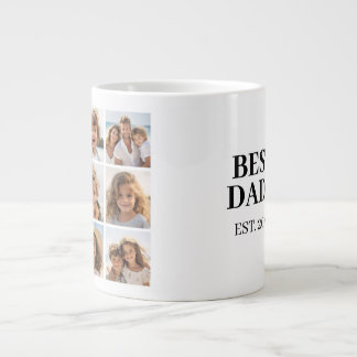 9 Foto-Collage mit bestem Dada und Jahr Jumbo-Tasse