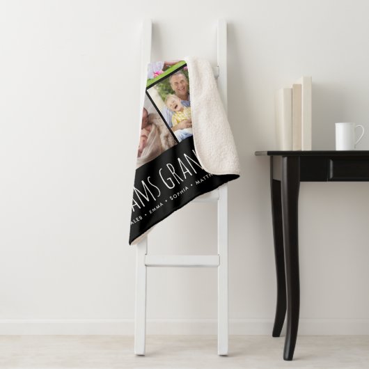 9 Foto Collage mit Ihren Enkelkindern Namen | Schw Sherpadecke (Beispiel)