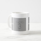 9-Foto-Collage mit optionaler Hintergrundfarbe Kaffeetasse (Vorderseite Links)