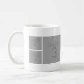 9-Foto-Collage mit optionaler Hintergrundfarbe Kaffeetasse (Links)