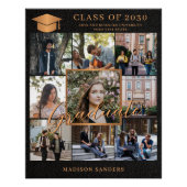 9 Foto Collage Template Graduierung Poster (Vorderseite)