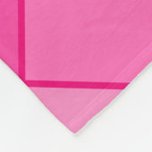9 Foto Diamond Pattern - Hot Pink Girl Fleecedecke (Ecke)