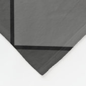 9 Foto Diamond Pattern - Schwarz und Grau Fleecedecke (Ecke)