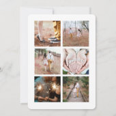 9 Foto Elegant Modernes Kalligraphie Brautparty Einladung (Rückseite)