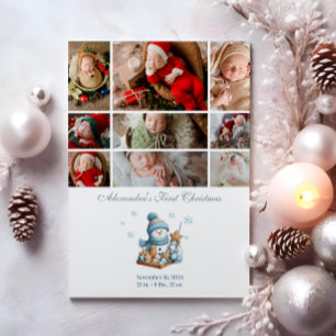 9 Foto Erste Weihnachtsankündigung Feiertagskarte
