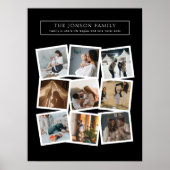9-Foto-Familien-Collage Poster (Vorne)
