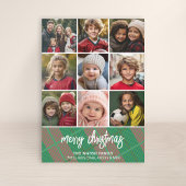 9 Foto Grenze - Frohe Weihnachten Kariert