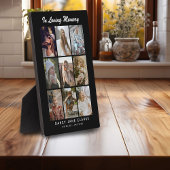 9 Foto Grid 'In Love Memory' Memorial Fotoplatte