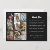 9 Foto Grid Smpathie Dankeskarte (Vorderseite)