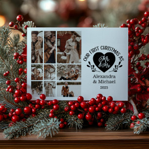 9 Foto Herz Erstes Weihnachten als Herr und Frau