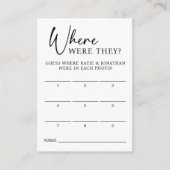 9 Foto, in dem sie Guess Card spielen Mitteilungskarte (Vorderseite)