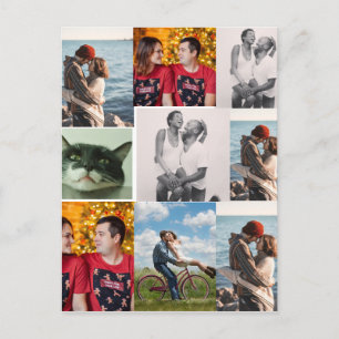 9 Foto individuelles personalisiertes Collage Postkarte