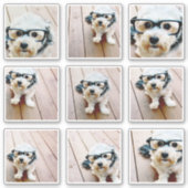 9 Foto Instagram Collage - 9 separate Aufkleber (Vorderseite)