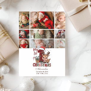 9 Foto Karo Rentier Erstes Weihnachten