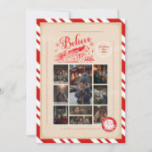 9 Foto Polar Express Weihnachtskarte Feiertagskarte (Vorderseite)