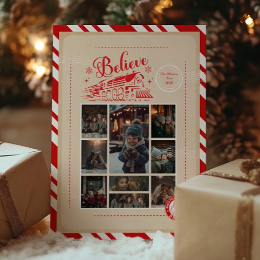 9 Foto Polar Express Weihnachtskarte Feiertagskarte