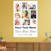 9-Foto-Reihe mit Schwarz-weißem Skripttext Leinwanddruck (Insitu (Wohnzimmer))