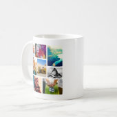 9 Foto Rounded Collage Tasse (Vorderseite Links)