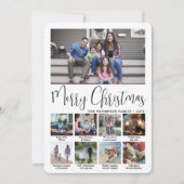 9 Foto Script frohe Weihnachten Jahr in Überprüfun (Vorderseite)