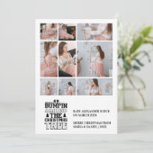 9 Foto Weihnachtsbaum Schwangerschaft Ankündigung (Stehend Vorderseite)