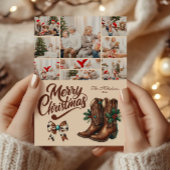 9 Foto Western Bow & Boots Weihnachten