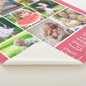 9 FotoCollage mit benutzerdefinierten Grandkids-Na Sherpadecke (3/4)