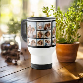 9 FotoCollage mit optionaler Hintergrundfarbe Reisebecher