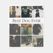 9 FotoCollage Personalisiert Bester Hund je Fleecedecke (Vorderseite)