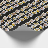 9 FotoCollage Personalisiert Geschenkpapier (Ecke)
