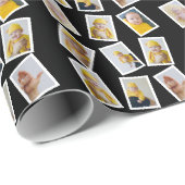 9 FotoCollage Personalisiert Geschenkpapier (Rolleneckpunkt)